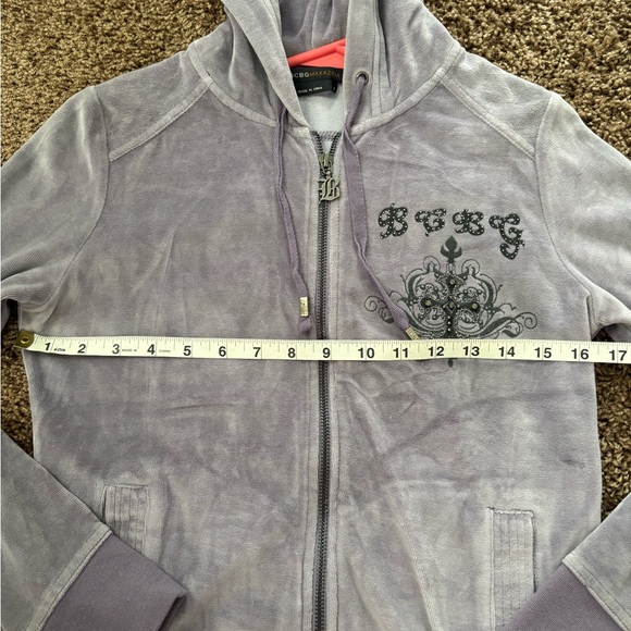 EUC Jeweled Velour Hoodie - Picture 9 of 10